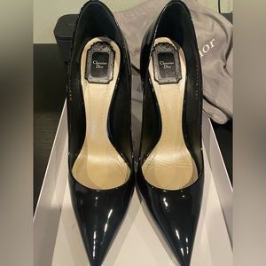 Authentic Dior heels black patent